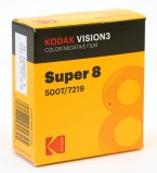 Kodak Vision3 500T 7219, 8 mm x 15 m Perf. 1R Schmalfilm