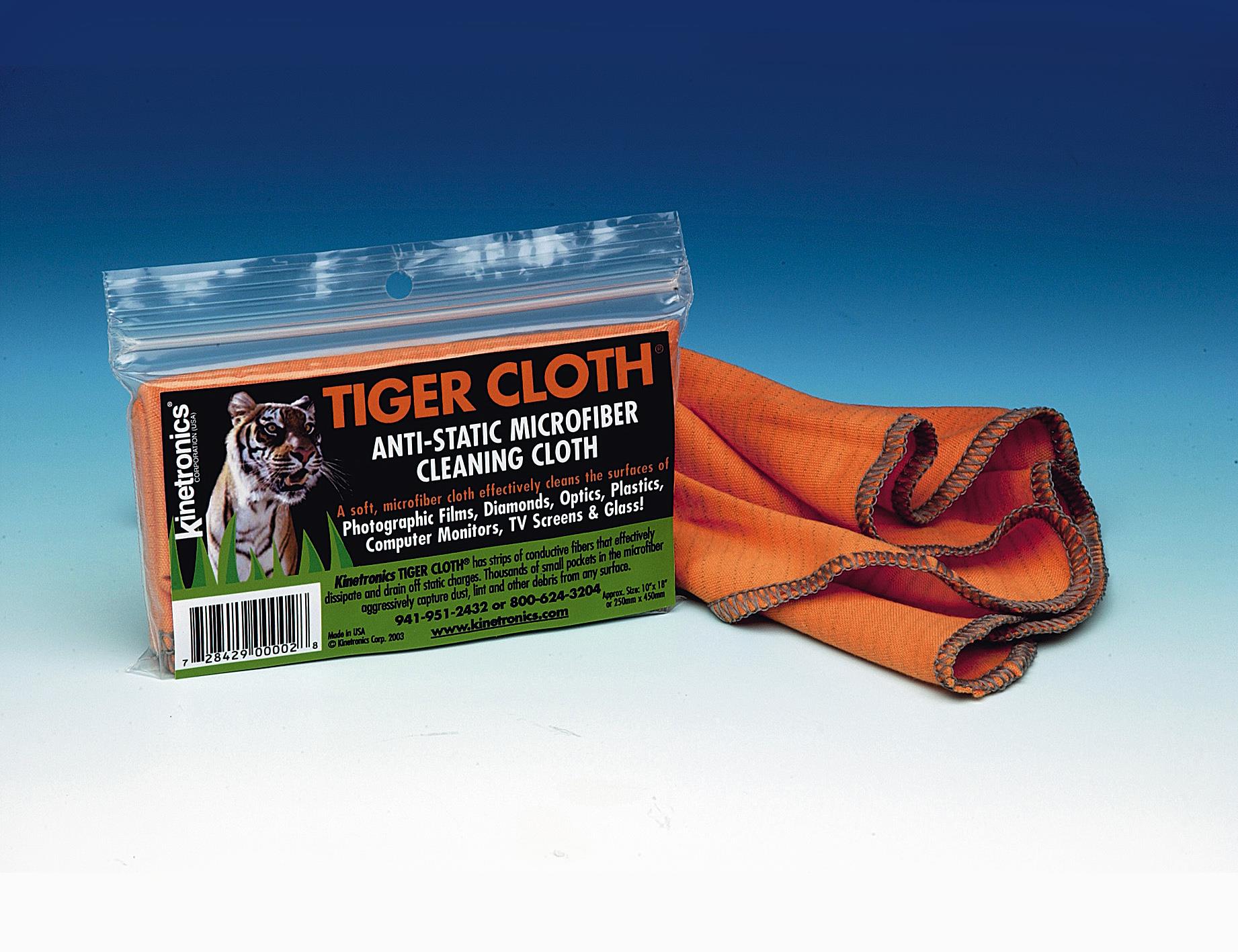 Kaiser Fototechnik Antistatik-Tuch Tiger Cloth ASC, 250 x 450 mm, für den Einsatz ohne Flüssigkeiten