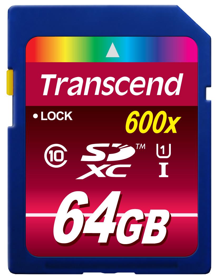 Transcend 64 GB SDXC Class10 UHS-1 600x