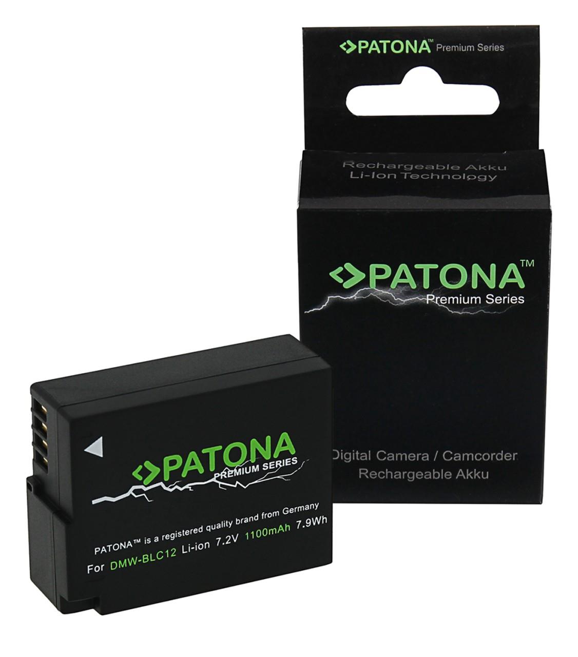 PATONA Premium Battery f. Panasonic DMW-BLC12 Lumix DMC FZ200 Lumix DMC G6 G5 GH2