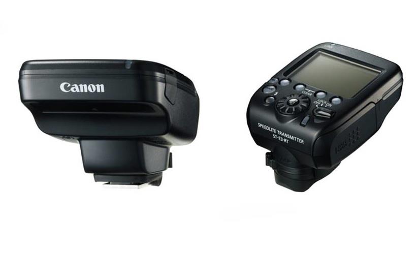 Canon ST-E3-RT Ver.2 Transmitter ermöglicht per Funksignal die kabellose Blitzsynchronisation und Me