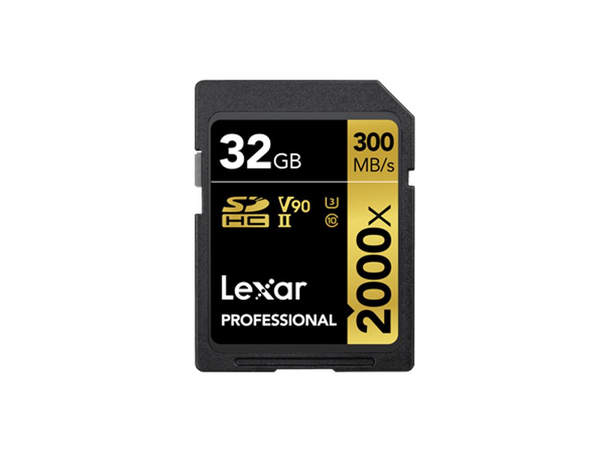 Lexar SD Pro Gold Series UHS-II 2000x 32GB V90