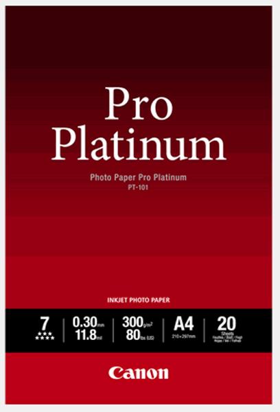 Canon Pro Platinum PT-101 A4 Premium Fotopapier 20 Blatt 300g
