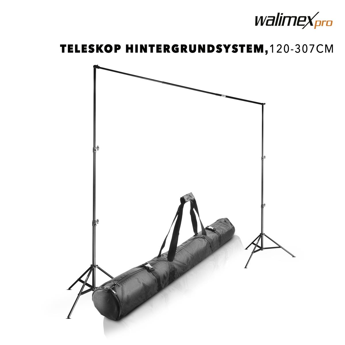 Walimex pro Teleskop Hintergrundsystem L 120-307cm