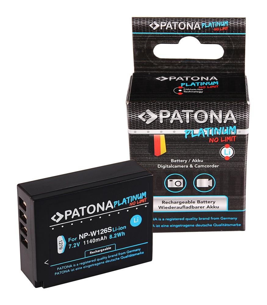 PATONA Premium Battery f. Fuji NP-W126 HS33 EXR Fujifilm FUJI Finepix -Pro 1 HS30 EXR Fuji X-T3, VPB