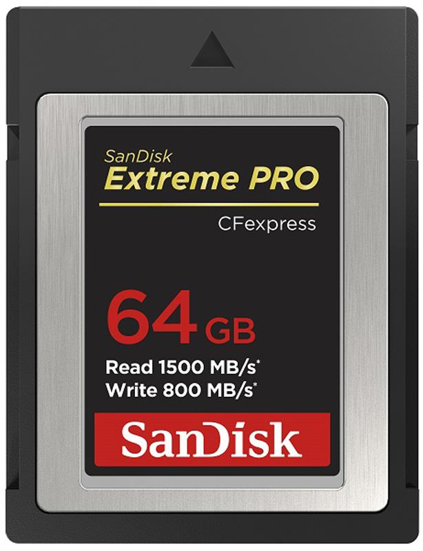 SanDisk CF Extreme PRO CFexpress 64GB, Typ B, 1500MB/s Lesen, 800MB/s Schreiben 
