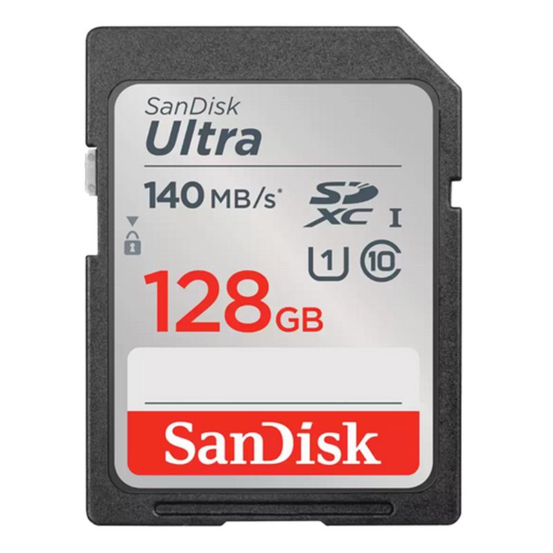 SanDisk SDXC Ultra 128GB (Class 10/UHS-I/140MB/s)
