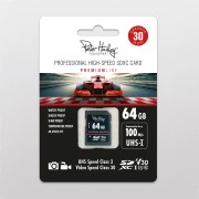 Peter Hadley Prof. High-Speed 64GB UHS-I SDXC-Karte Cl10, U3, V30 (100/95 MB/s)