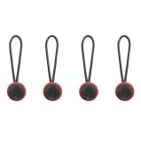 Peak Design Micro Anchor 4x Ankerschlaufe - z.B. für Leash, Cuff, Slide, Slide Lite oder Clutch (Rot/Schwarz)