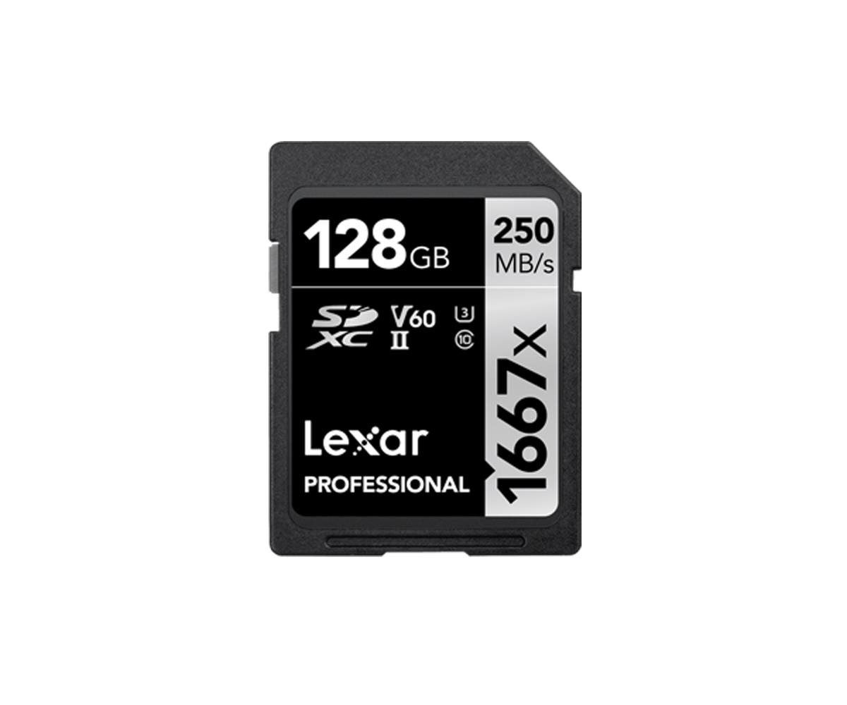 Lexar SD Pro Silver Series UHS-II 1667x 128GB V60