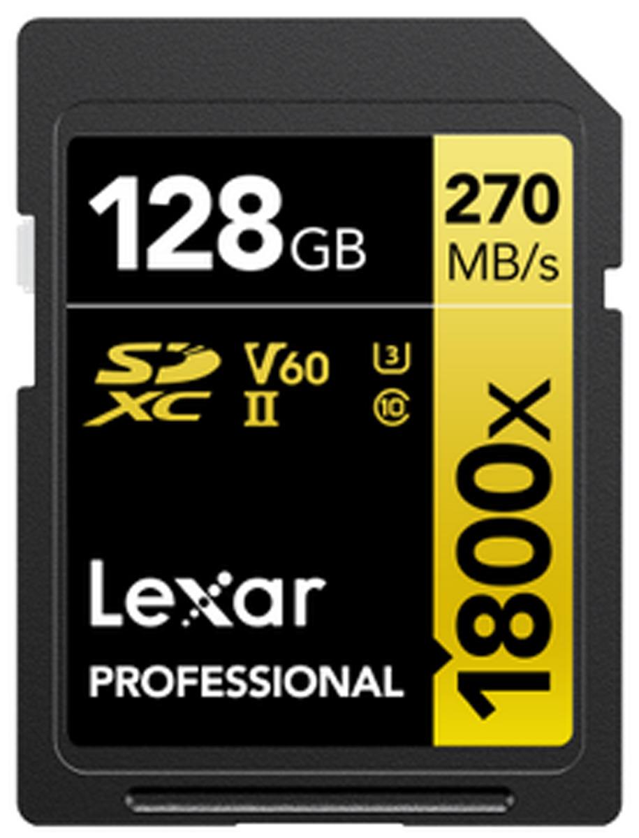 Lexar SD Pro Gold Series UHS-II 1800x 128GB V60